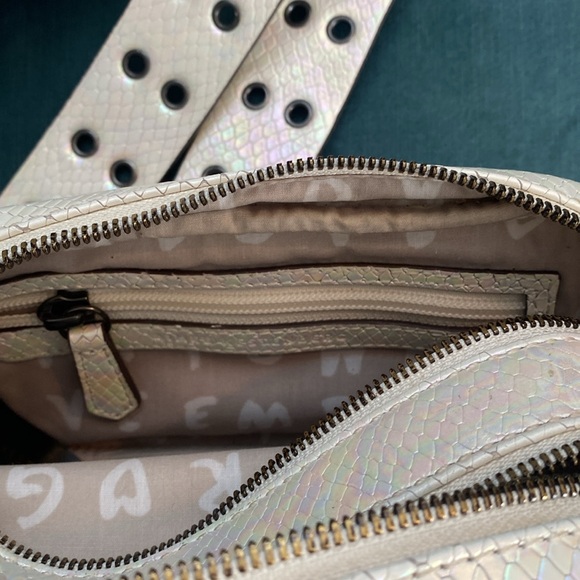 Aimee Kestenberg Cooper Hologram Snake Embossed Leather Crossbody Bag - Picture 8 of 14